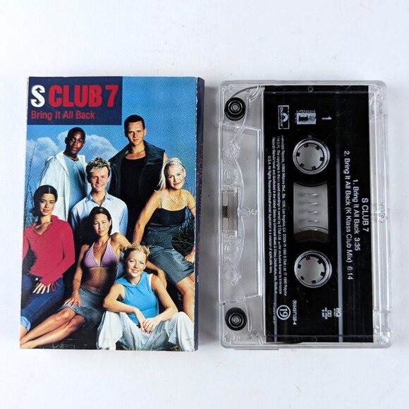 S Club 7 Bring It All Back Cassette Tape Single 1999 - Picture 1 of 7